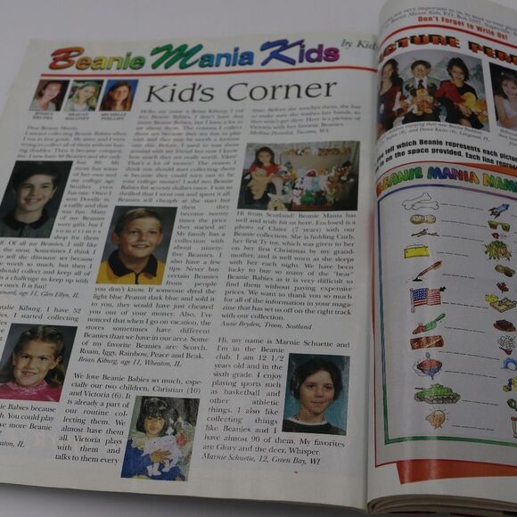 Vintage 1995 Beanie Mania Magazine – Beanie Baby Collector’s & Price Guide - Picture 14 of 14